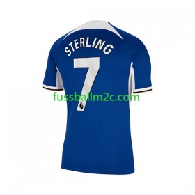 Fußballtrikots Chelsea Raheem Sterling 7 Heim Trikotsatz 2023-2024